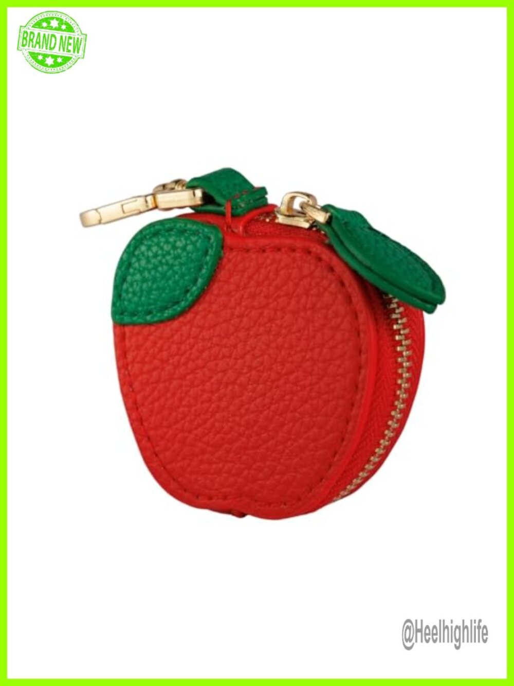 Leather Coin Purse Bag Charm Keychain Mini Kawaii Pouch for Airtag
